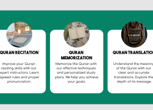 A tutor guiding a student in Quran lessons online through an interactive virtual platform.